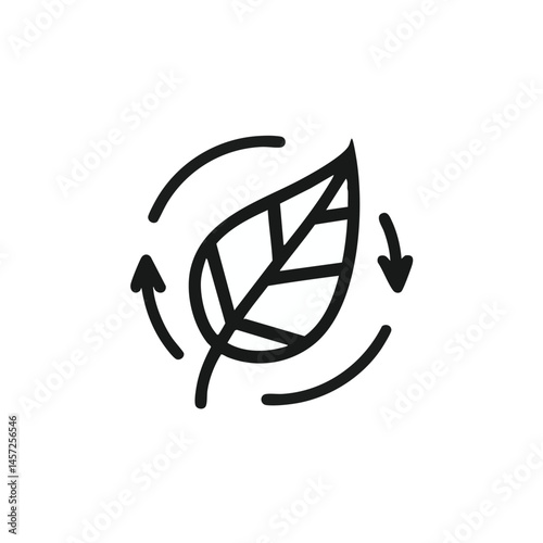 Leaf circulates in a natural system