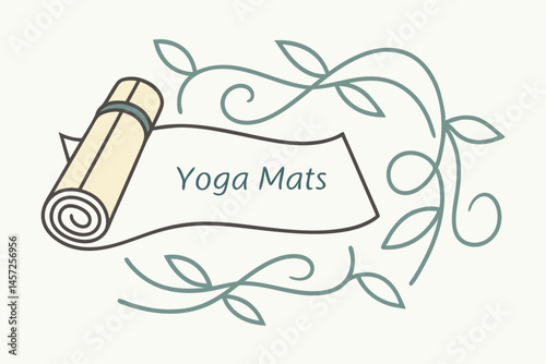 Yoga Mats logo vector