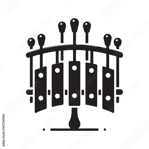 Melodic Precision: A Delicate Collection of Glockenspiel Vector Silhouettes Highlighting the Elegant Design, Clear Tones, and Musical Charm of This Unique Percussion Instrument.
