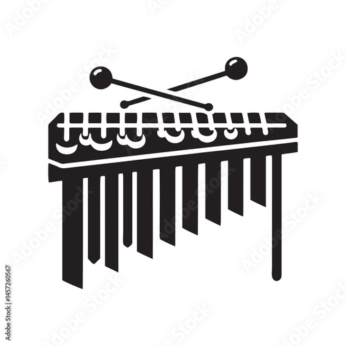 Melodic Precision: A Delicate Collection of Glockenspiel Vector Silhouettes Highlighting the Elegant Design, Clear Tones, and Musical Charm of This Unique Percussion Instrument.
