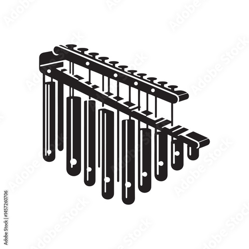 Melodic Precision: A Delicate Collection of Glockenspiel Vector Silhouettes Highlighting the Elegant Design, Clear Tones, and Musical Charm of This Unique Percussion Instrument.
