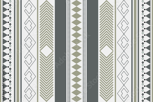 Southwest pattern of abstract geometric shape with brown and grey. Ethnic pattern seamless background. Tribal, line, triangle, timeless, embroidery, motifs for cloth, home decoration, textile, texture