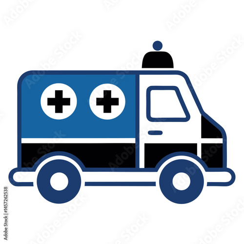 ambulance isolated icon on white background