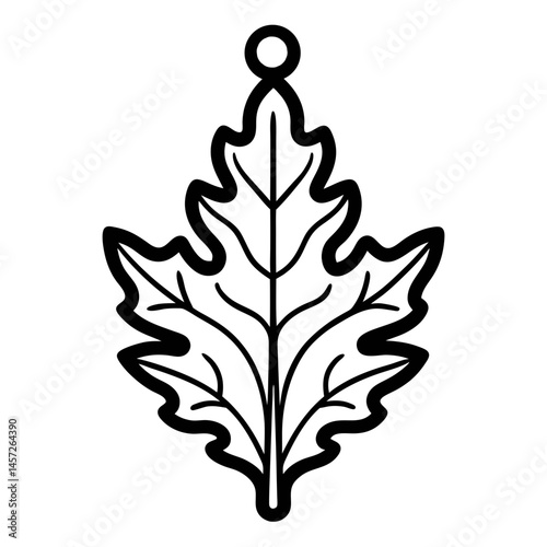 Leaf earrings laser cut svg file vector illustration