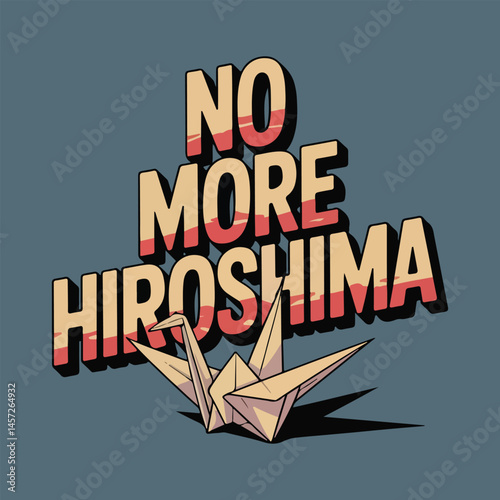 Hiroshima Day vector illustration set featuring peace doves, paper cranes, anti-war symbols, and candlelight vigil scenes in flat solid color style for remembrance and awareness campaigns.