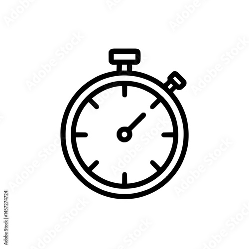 Stylish Stopwatch Icon for Sports Timing