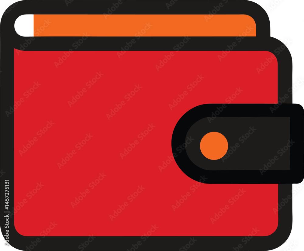 Fototapeta premium wallet vector clipart