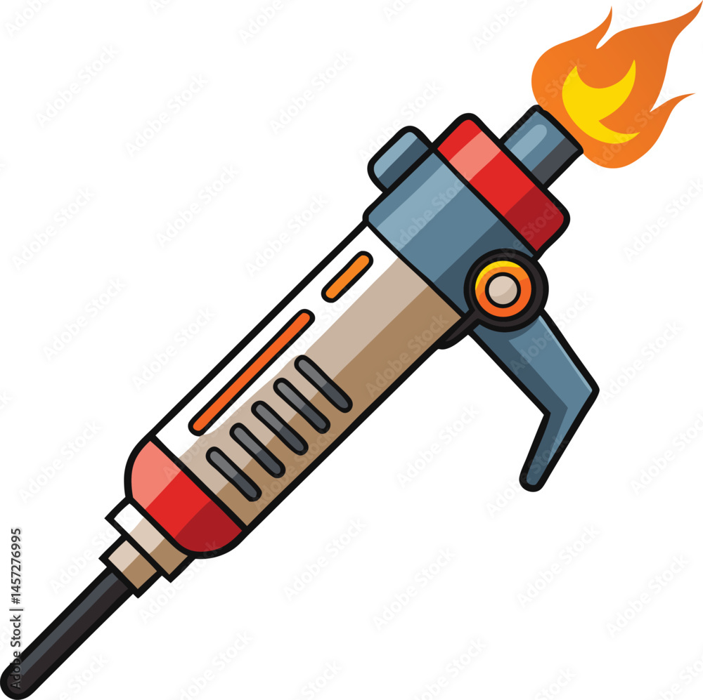 Naklejka premium welding torch vector clipart