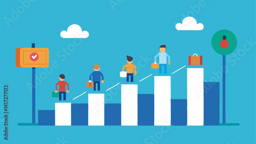 Access Barriers A digital fence divided into access levels with a few individuals easily crossing to access digital finance tools while many others face barriers showing inequality