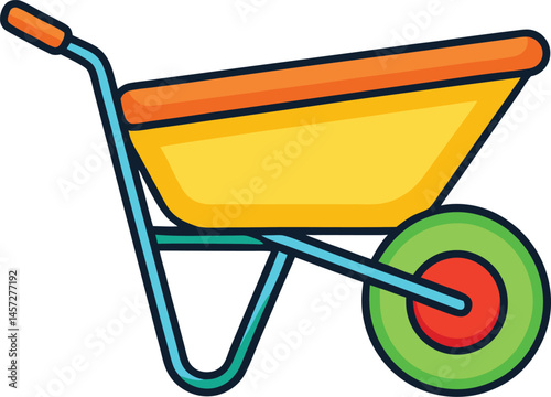 wheelbarrow vector clipart