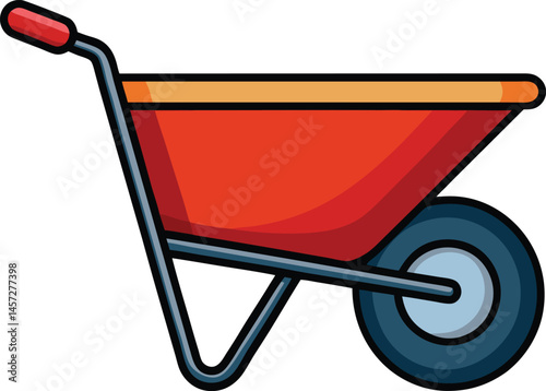 wheelbarrow vector clipart