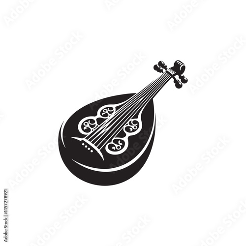 Timeless Melody: A Beautiful Collection of Oud Vector Silhouettes Highlighting the Elegant Shape, Rich Sound, and Cultural Significance of This Traditional Middle Eastern String Instrument.
