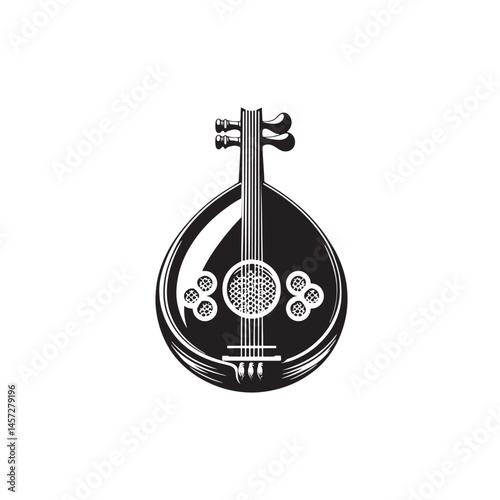 Timeless Melody: A Beautiful Collection of Oud Vector Silhouettes Highlighting the Elegant Shape, Rich Sound, and Cultural Significance of This Traditional Middle Eastern String Instrument.
