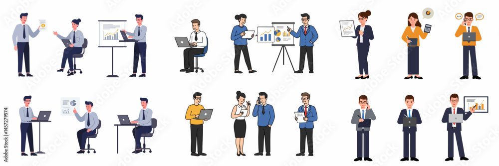 Flat Simple Minimalist Financial Analysis Vector Set on White Background
Flat Simple Minimalist Financial Analysis Vector Set on White Background