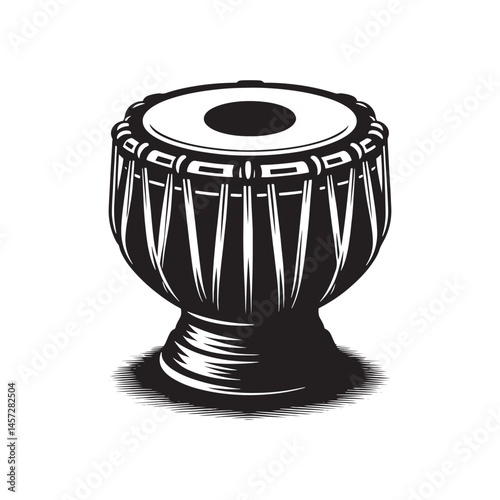 Rhythmic Harmony: A Captivating Collection of Tabla Vector Silhouettes Showcasing the Unique Shape, Vibrant Sound, and Cultural Significance of This Iconic Indian Percussion Instrument.
