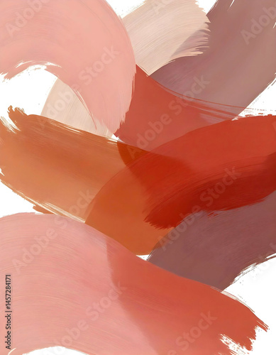 Soft flowing wave brushstrokes create abstract grunge background with complementary colours and textured surface