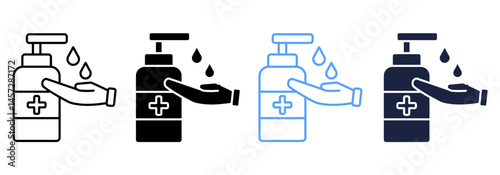 antiseptic best icon sheet with multi-style design collection