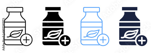 herbs best icon sheet with multi-style design collection