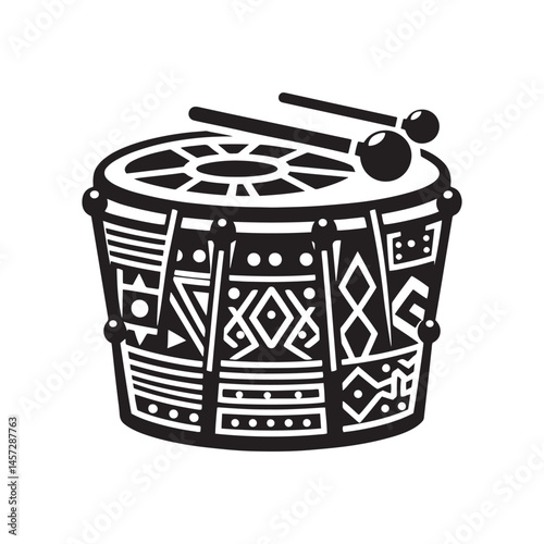 Dynamic Rhythms: A Striking Collection of Talking Drum Vector Silhouettes Capturing the Unique Shape, Expressive Sound, and Cultural Significance of This Iconic African Percussion Instrument.
