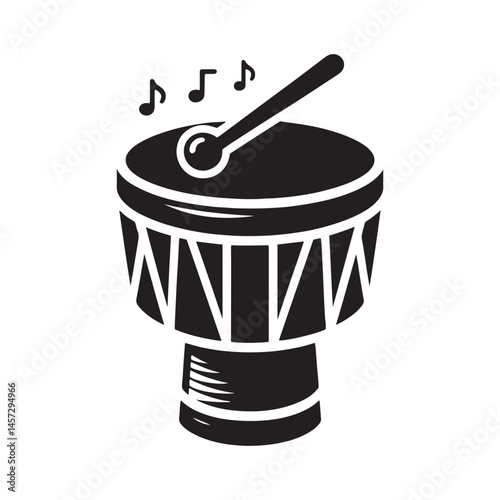 Percussive Pulse: A Bold Collection of Tom-Tom Vector Silhouettes Showcasing the Unique Shape, Deep Sound, and Dynamic Rhythm of This Popular Drum in Modern Music.
