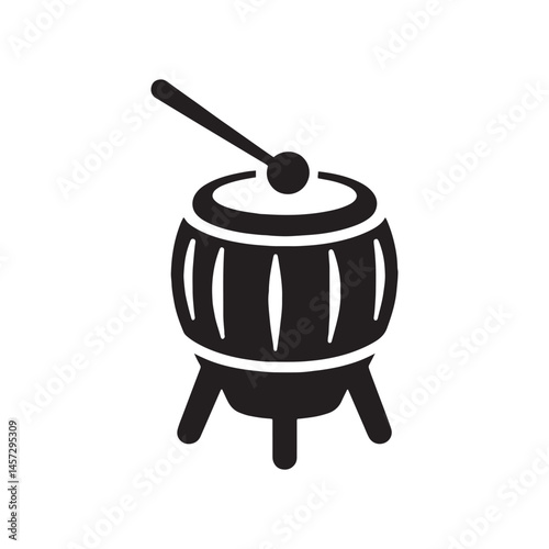 Percussive Pulse: A Bold Collection of Tom-Tom Vector Silhouettes Showcasing the Unique Shape, Deep Sound, and Dynamic Rhythm of This Popular Drum in Modern Music.

