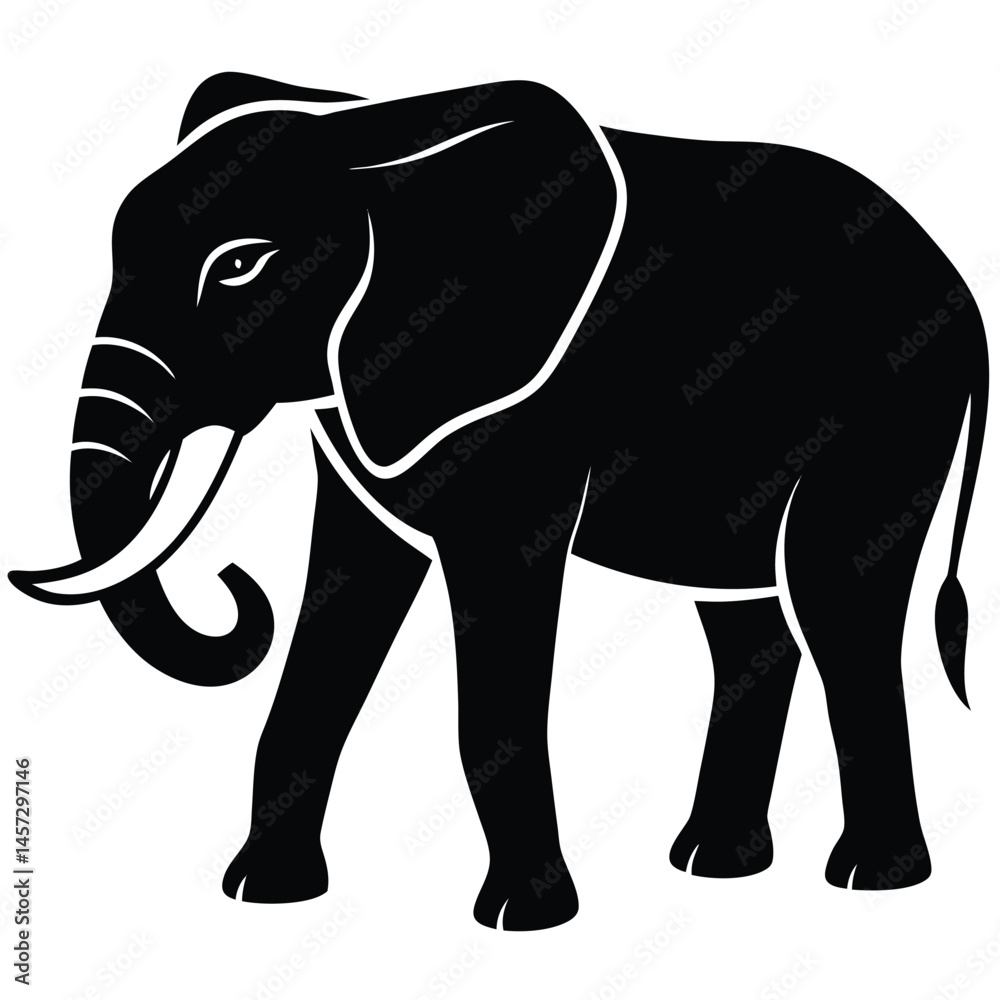 Fototapeta premium elephant vector illustration