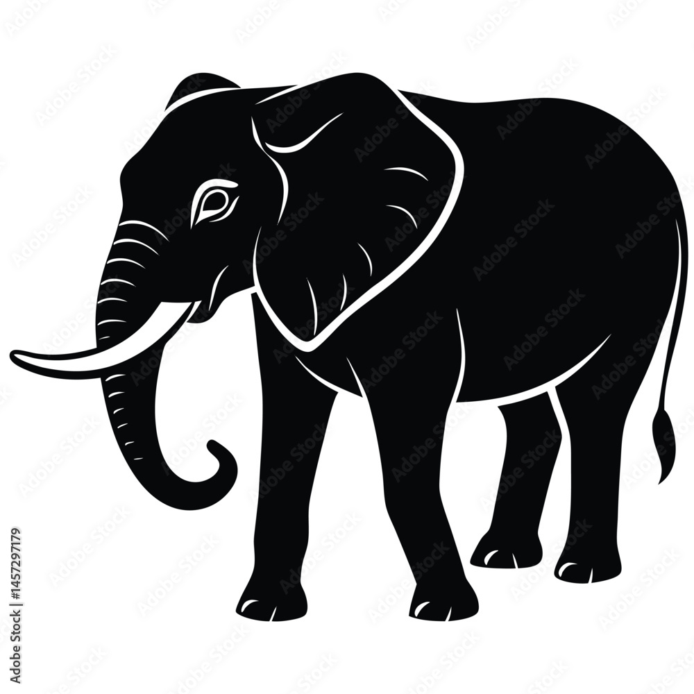 Fototapeta premium elephant vector illustration