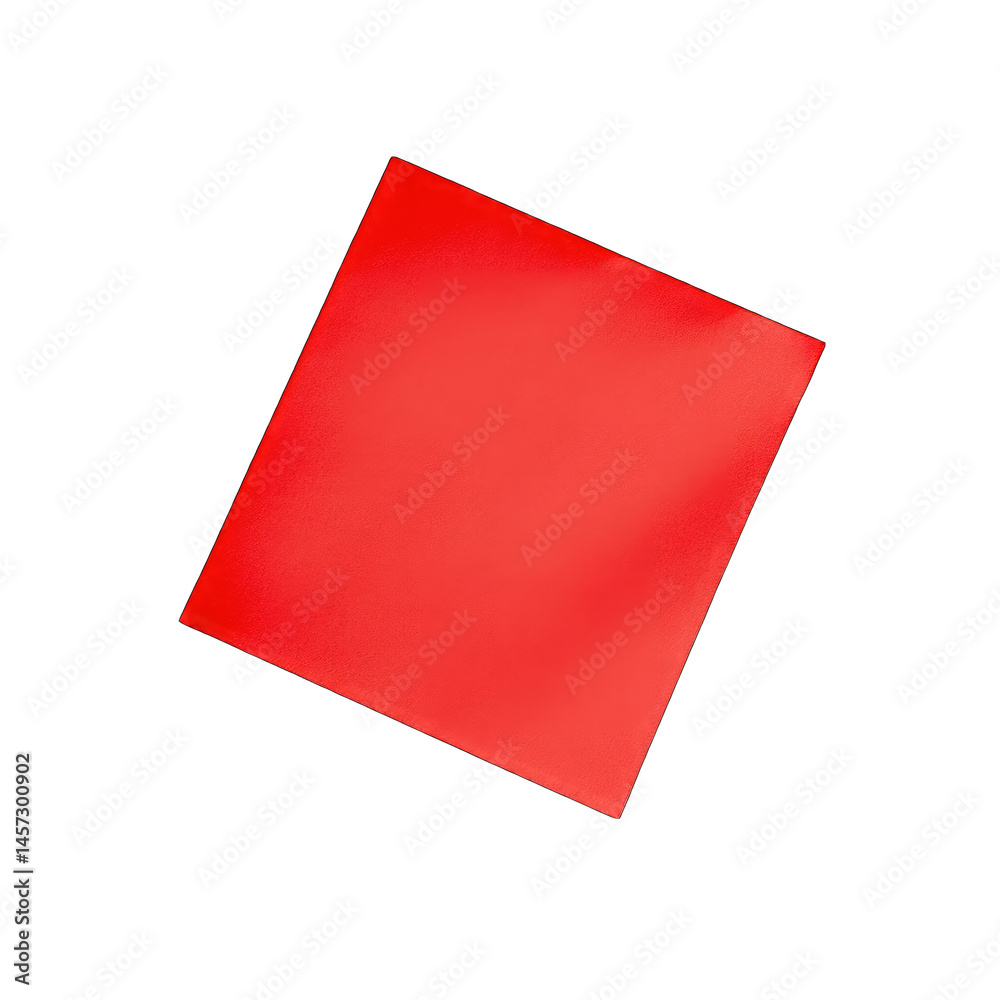 Red Sticky Note isolated on transparent background Red Sticky Note isolated on transparent background