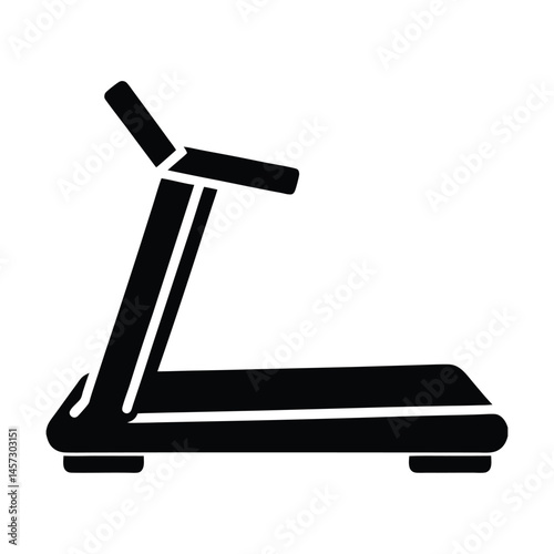 treadmill running machine icon vector art silhouette 