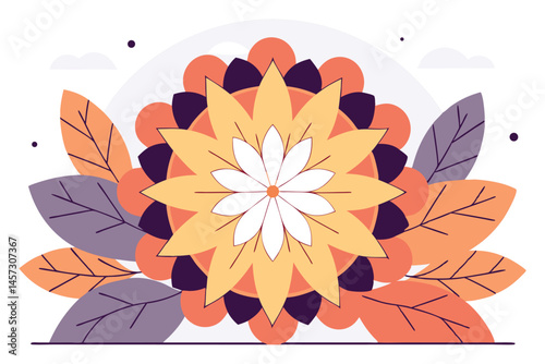 Several rounded petals tightly nesting inside each other in concentric circles