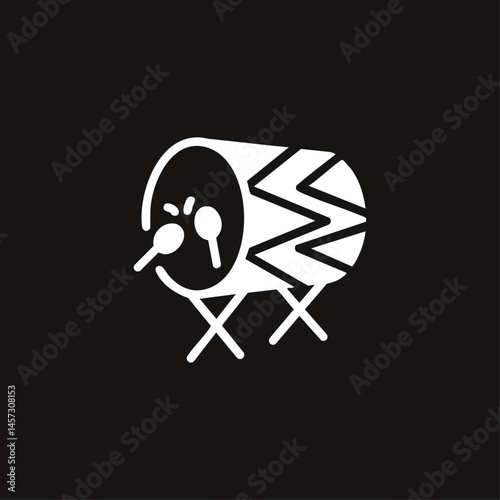 Bedug logo icon flat vector design
