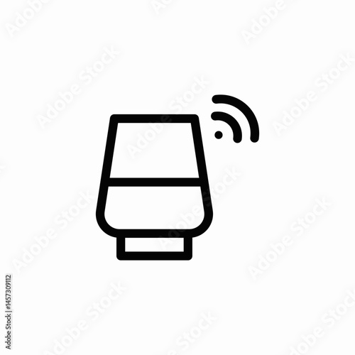 smart humidifier air icon sign vector