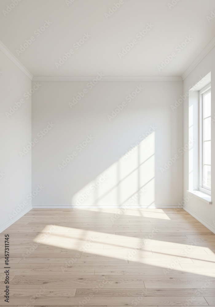 Fototapeta premium empty room with white wall