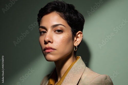 Sharp portrait of a person ...