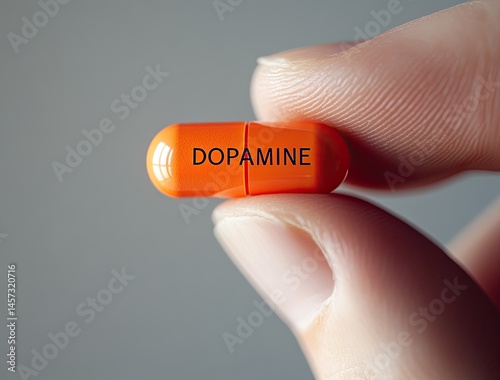 Orange capsule with 