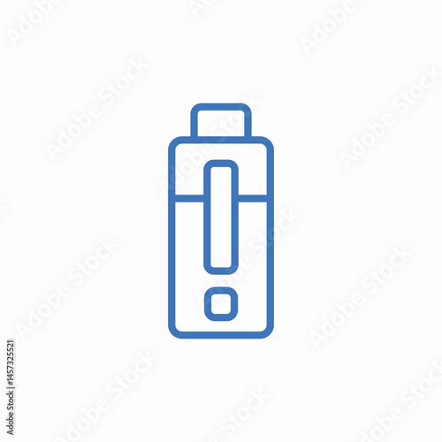 battery vertical bar icon sign vector