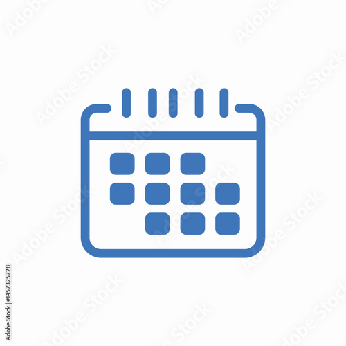 calendar date planner icon sign vector