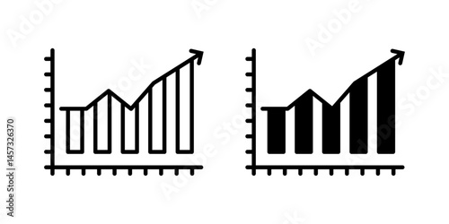 statistics icon set. for mobile concept and web design on white background