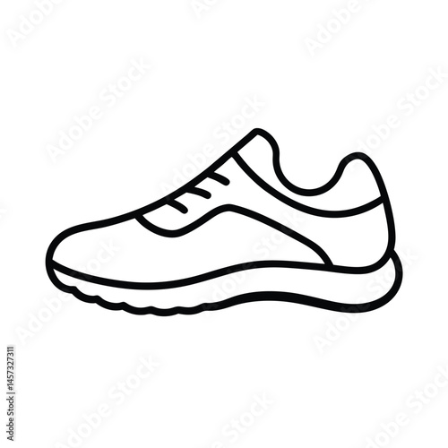 vibrant gradient running shoe icon vector art silhouette