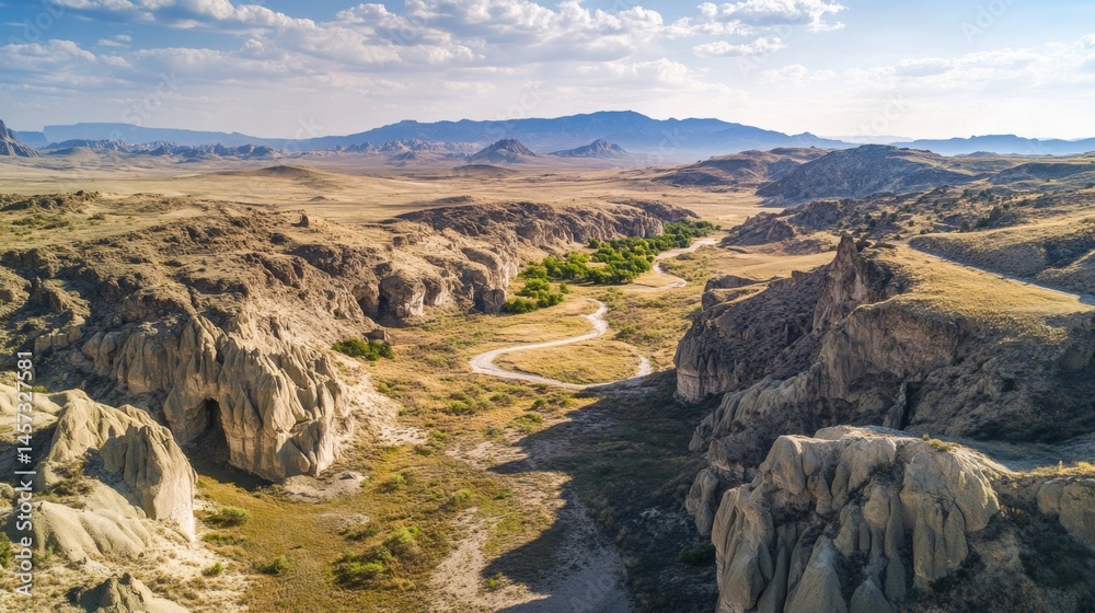 Obraz premium Awe-Inspiring Canyon Landscape in the Desert