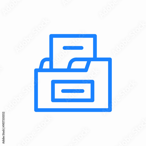 folder evidence documents icon sign vector