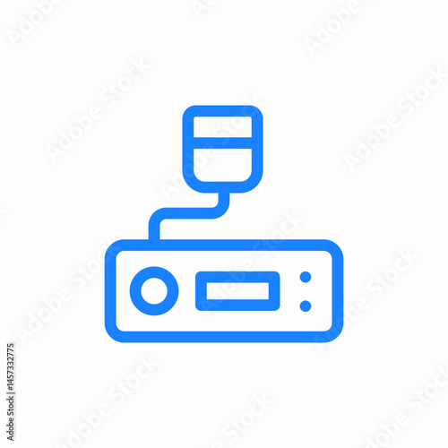 lie detector test icon sign vector