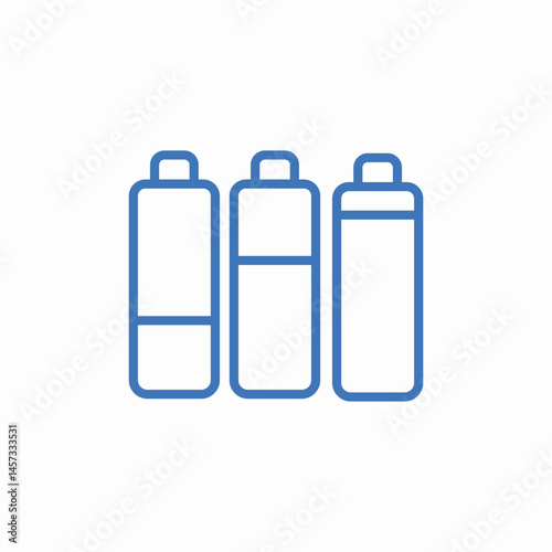 multiple batteries icon sign vector