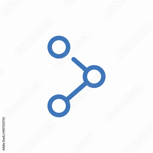 network connection points icon sign vector