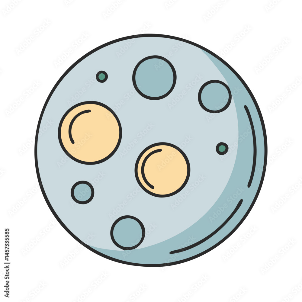 Illustration of moon craters space astronomy celestial body lunar surface satellite planet Illustration of moon craters space astronomy celestial body lunar surface satellite planet