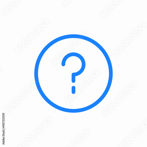 question mark help icon sign vector