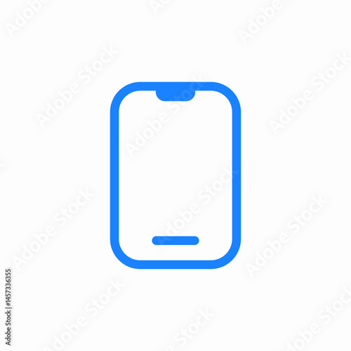simple smartphone device icon sign vector