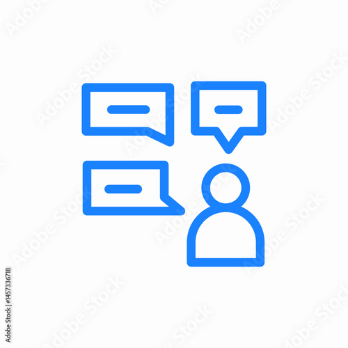 speech bubbles witness icon sign vector