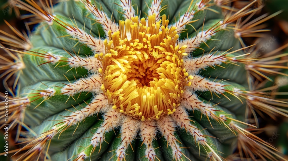 Fototapeta premium Close-up of a Stunning Cactus Flower
