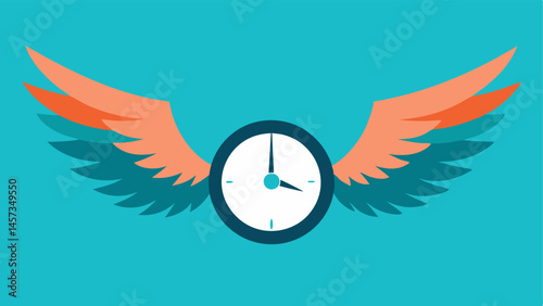 Clock with Wings A clock with wings flying away depicting how addiction steals time and opportunities from individuals.